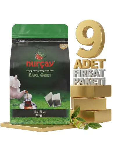 Nurçay Demlik Earl Grey 9x(10X30 GR) - NURÇAY