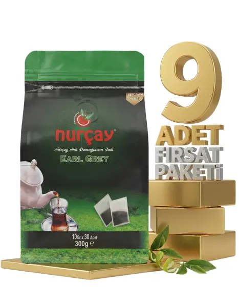 Nurçay Demlik Earl Grey 9x(10X30 GR) - 1