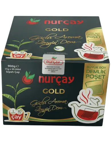 Nurçay Demlik Kutu Gold 15X60 Gr - NURÇAY