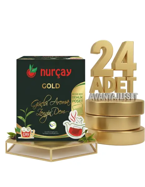 Nurçay Demlik Kutu Gold 24x(15X60 GR) - 1