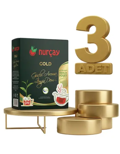 Nurçay Demlik Kutu Gold 3x(15X60 GR) - NURÇAY