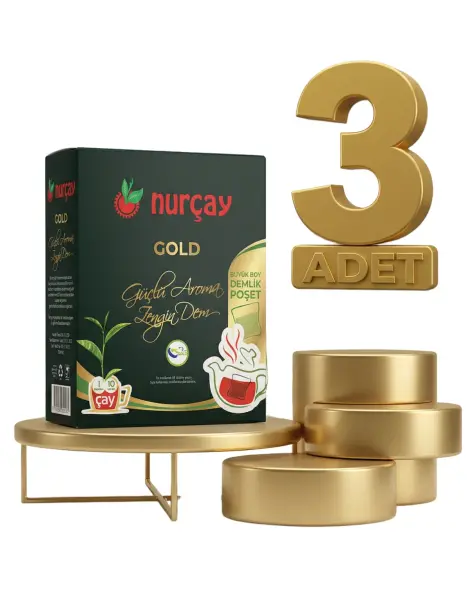 Nurçay Demlik Kutu Gold 3x(15X60 GR) - 1