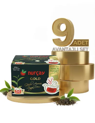 Nurçay Demlik Kutu Gold 9x(15X60 GR) - NURÇAY