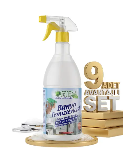 Ortem Banyo Temizleyici 9x1 Lt - 1