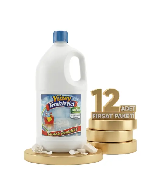 Ortem Beyaz Sabun Kokulu Yüzey Temizleyici 12x2,5 Kg - 1