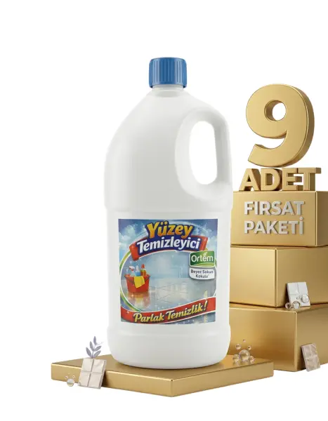 Ortem Beyaz Sabun Kokulu Yüzey Temizleyici 9x2,5 Kg - 1