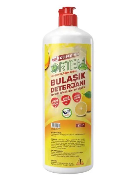 Ortem Bulaşık Deterjanı Elde Yıkama 1 Lt - 1