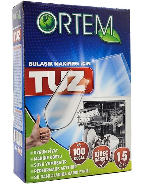 Ortem Bulaşık Makine Tuzu 1,5 Kg - 1