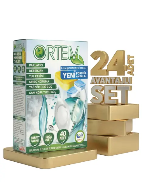 Ortem Bulaşık Makinesi Tableti 24x30lu - 1