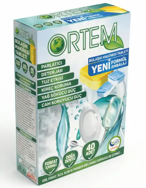 Ortem Bulaşık Makinesi Tableti 30lu - 1