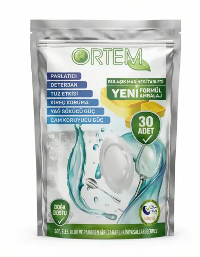 Ortem Bulaşık Makinesi Tableti 30lu - Ortem