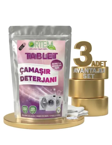 Ortem Çamaşır Tablet Deterjan 3x22'li - ORTEM