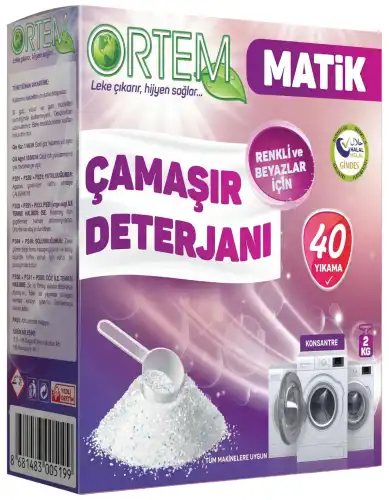 Ortem Çamaşır Toz Deterjan 2 Kg - Ortem