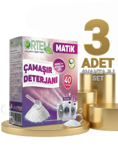 Ortem Çamaşır Toz Deterjan 3x2 Kg - Ortem