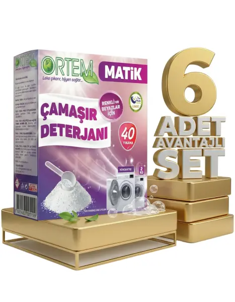 Ortem Çamaşır Toz Deterjan 6x2 Kg - 1
