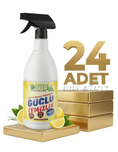Ortem Güçlü Temizlik Aspirin 24x750 Ml - Ortem