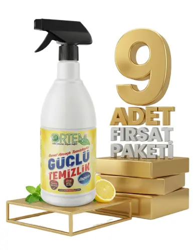 Ortem Güçlü Temizlik Aspirin 9x750 Ml - Ortem