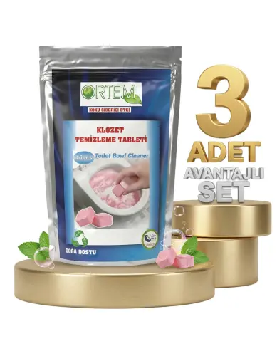 Ortem Klozet Temizleme Tableti x3 - ORTEM