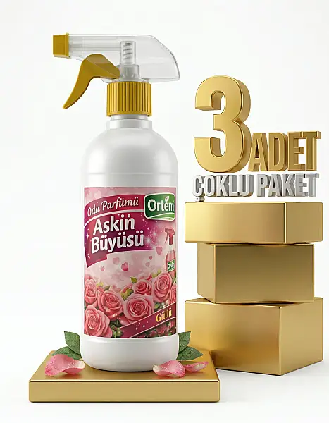 Ortem Oda Parfümü Aşkın Büyüsü 3x500 Ml - 1