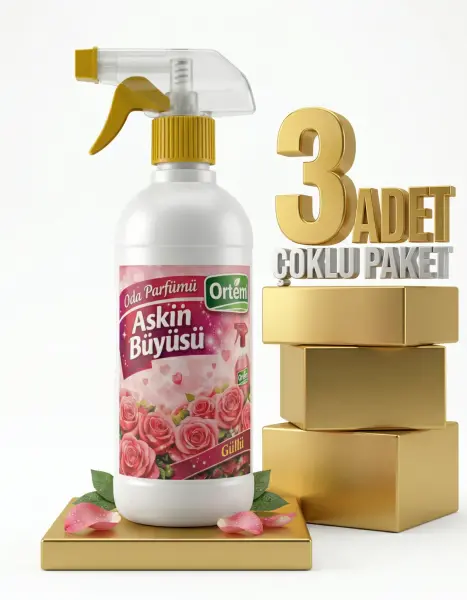 Ortem Oda Parfümü Aşkın Büyüsü 3x500 Ml - 1