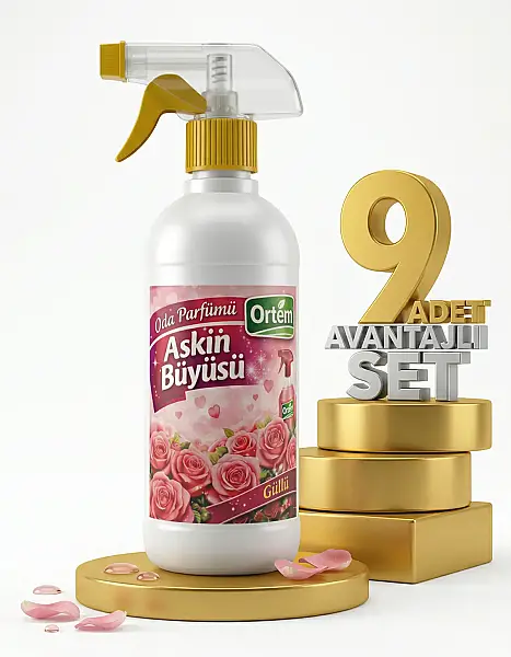 Ortem Oda Parfümü Aşkın Büyüsü 9x500 Ml - 1