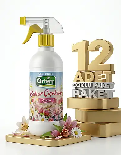 Ortem Oda Parfümü Bahar Çiçekleri 12x500 Ml - Ortem
