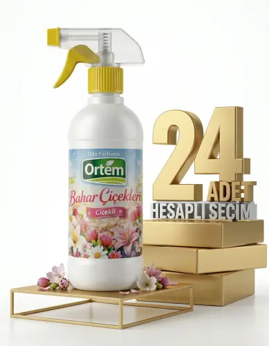 Ortem Oda Parfümü Bahar Çiçekleri 24x500 Ml - Ortem