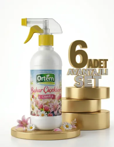 Ortem Oda Parfümü Bahar Çiçekleri 6x500 Ml - Ortem