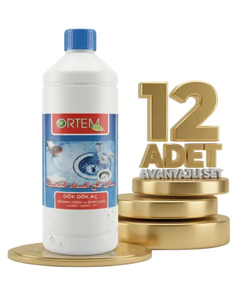 Ortem Sıvı Lavabo Açıcı 12x900 Gr - 1