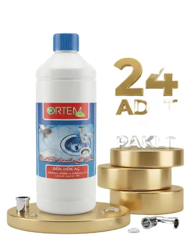 Ortem Sıvı Lavabo Açıcı 24x900 Gr - Ortem