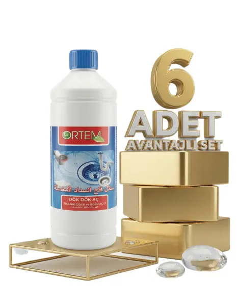 Ortem Sıvı Lavabo Açıcı 6x900 Gr - 1
