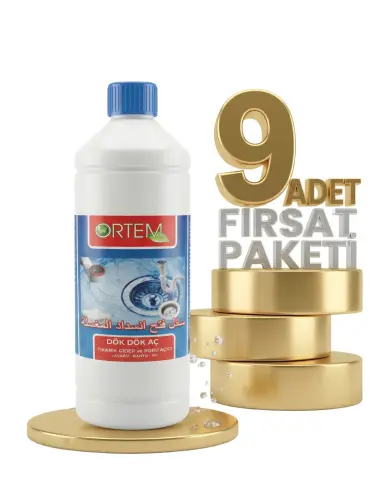 Ortem Sıvı Lavabo Açıcı 9x900 Gr - Ortem