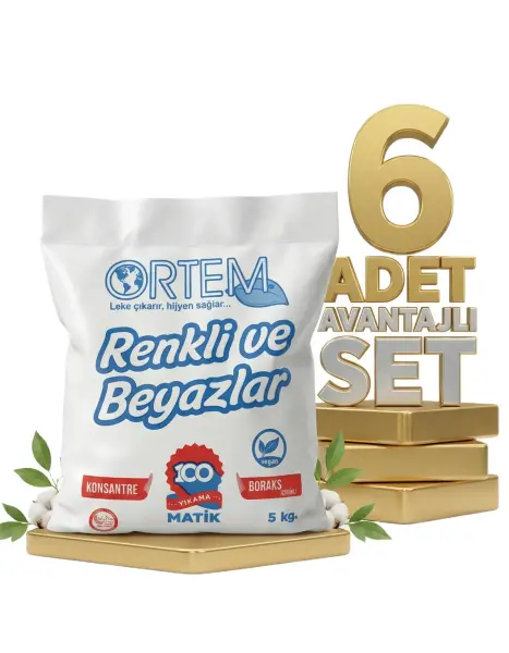 Ortem Toz Çamaşır Deterjanı 6x5 Kg - 1