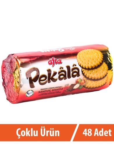 Pekala Kakaolu Fındık Kremalı Sandviç Bisküvi 48x200 Gr - 1