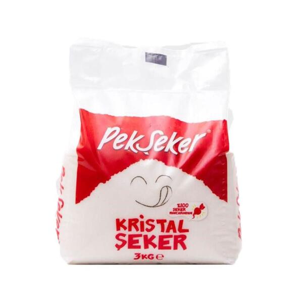 Pekşeker Kristal Toz Şeker 3 Kg - 1