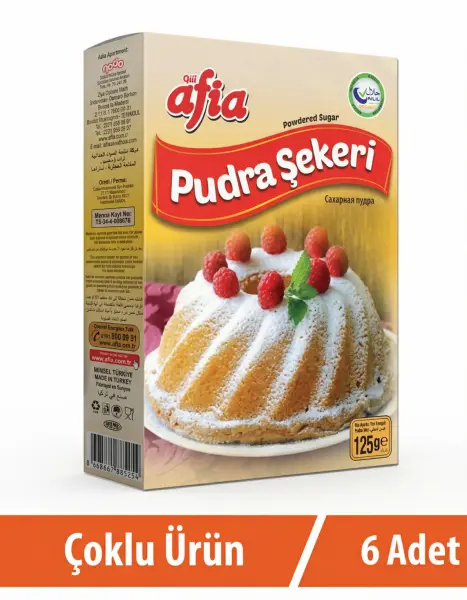 Afia Pudra Şekeri 6x125 Gr - 1