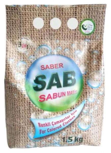 Sab Renkli Çamaşırlar İçin Konsantre Çamaşır Tozu 1,5 Kg - 1
