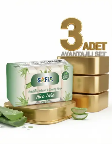 Safia Aloe Vera Güzellik Sabunu 3x275 Gr - SAFİA