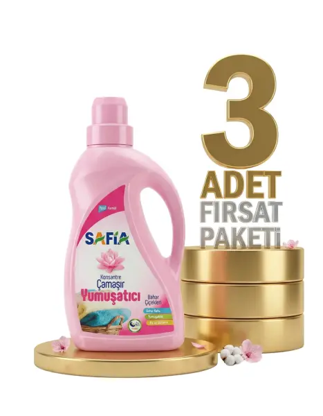 Safia Bahar Çiçekleri Çamaşır Yumuşatıcı 3x1 Lt - 1