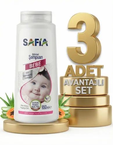 Safia Bebek Şampuanı 3x650 Ml - 1