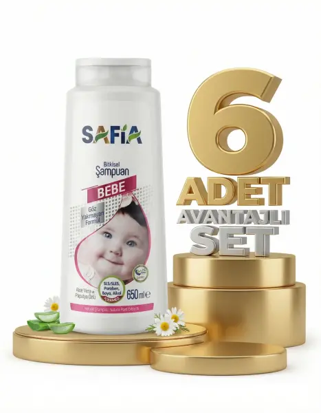 Safia Bebek Şampuanı 6x650 Ml - 1