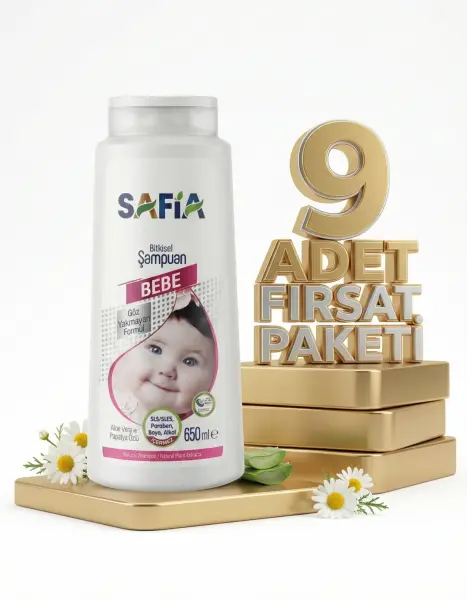 Safia Bebek Şampuanı 9x650 Ml - 1