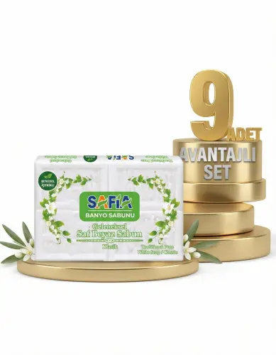 Safia Beyaz Banyo Sabunu 9x600 Gr - SAFİA