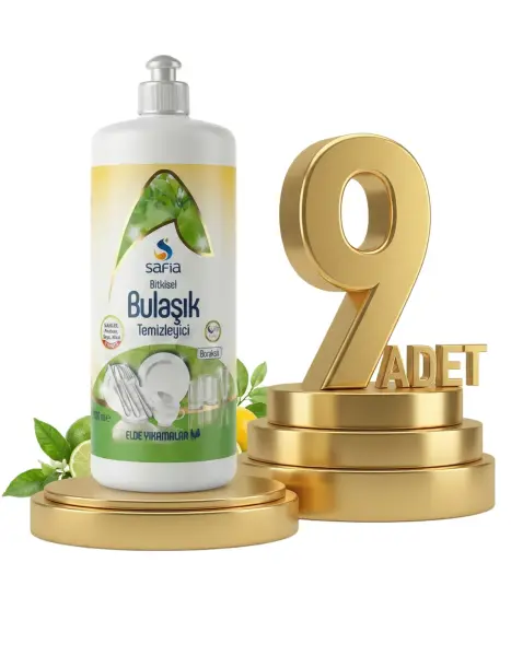 Safia Bitkisel Elde Bulaşık Temizleyicisi 9x1 Lt - 1