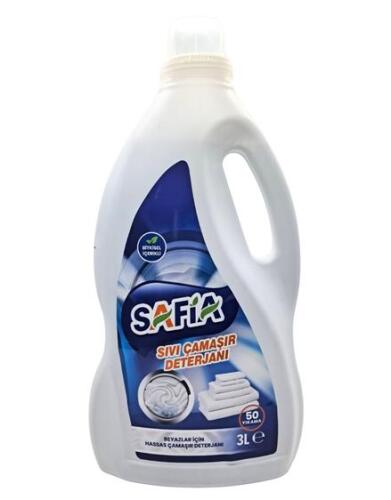 Safia Bitkisel Sıvı Çamaşır Makine Deterjanı Beyazlar 3 Lt - SAFİA