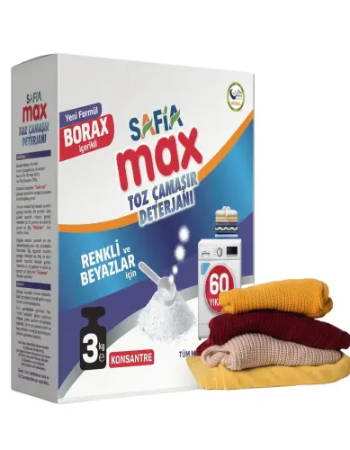 Safia Çamaşır Makinesi Toz Deterjanı 3 Kg - Safia