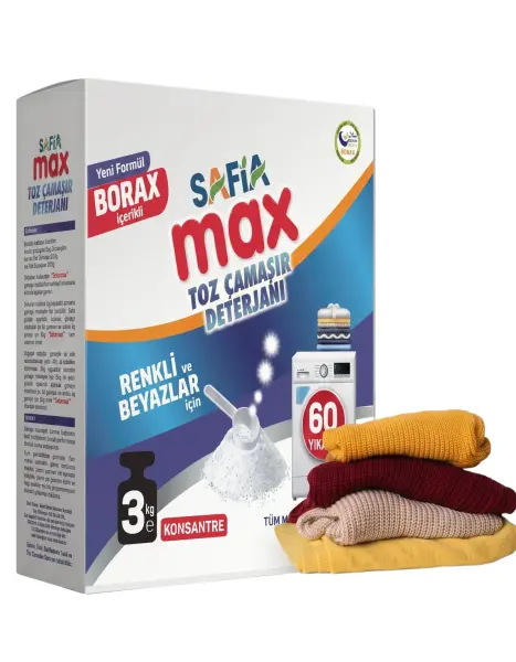 Safia Çamaşır Makinesi Toz Deterjanı 3 Kg - 1