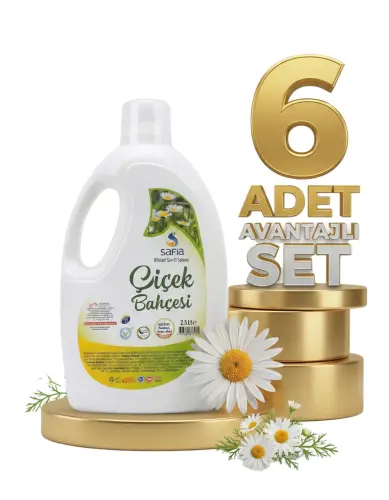 Safia Çiçek Bahçesi Sıvı El Sabunu 6x2,5 Lt - Safia