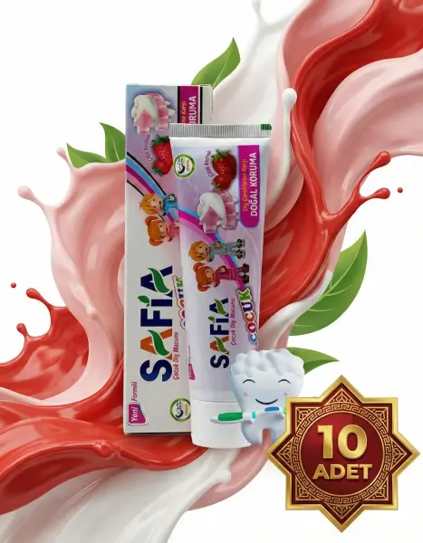 Safia Çocuk Diş Macunu 10x60 ml - 2