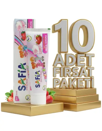 Safia Çocuk Diş Macunu 10x60 ml - 1